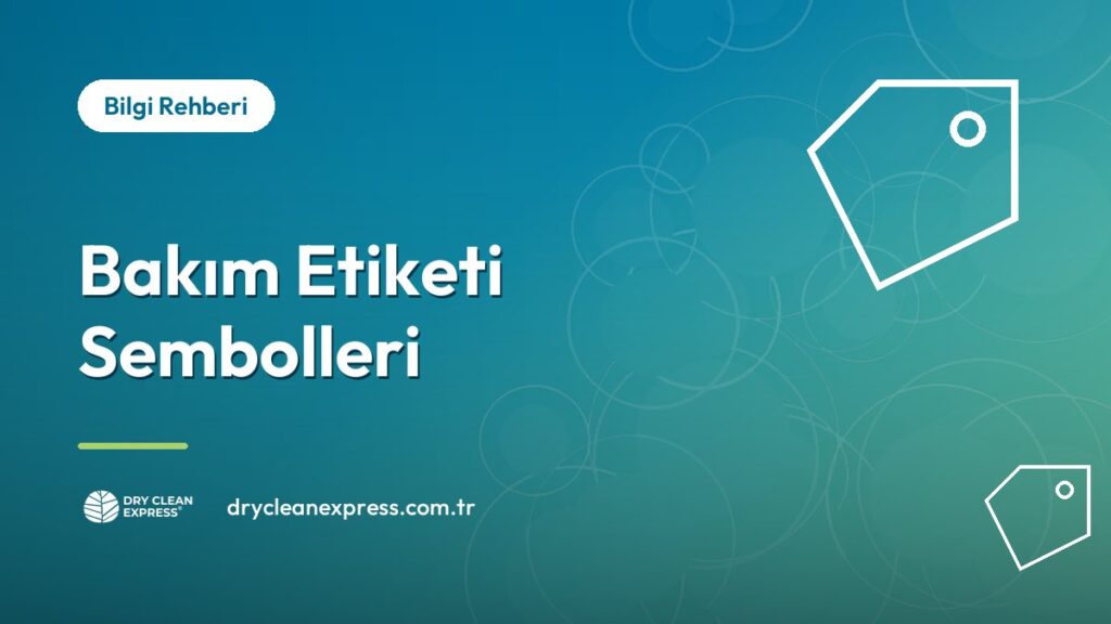 Kıyafet bakım etiketindeki yıkama ve kuru temizleme sembolleri