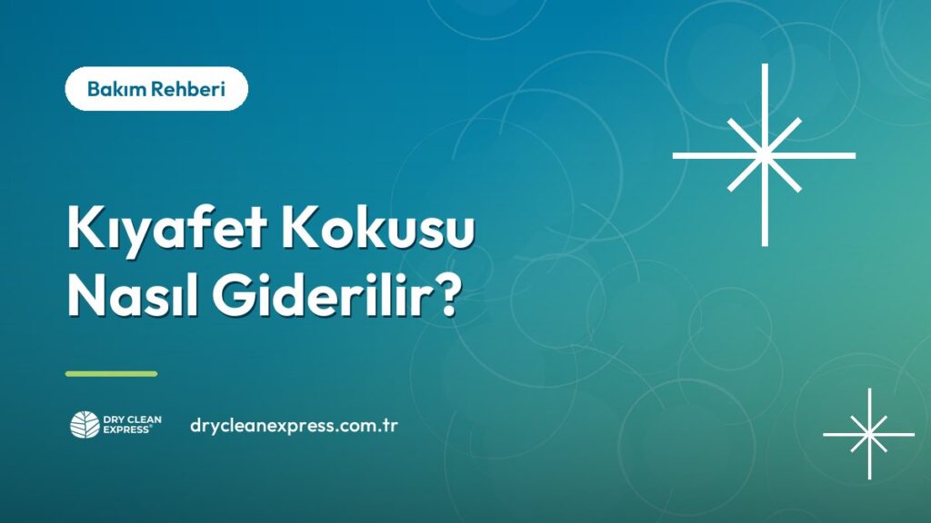 Kıyafetlerdeki kalıcı kokunun giderilmesi